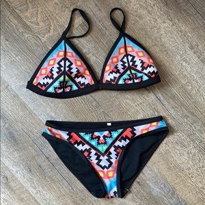 Colorful Aztec 2 piece Bikini Medium